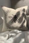 Shop_Studio Covers_Off White Linen Woven Le Miel Shabby Chic Cushion Cover_at_Aza_Fashions