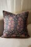 Shop_Studio Covers_Multi Color Cotton Polyester Blend Floral Pattern Paisley Dusk Cushion Cover_at_Aza_Fashions