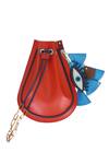 Immri_Red Evil Eye Embroidered Potli Bag _Online_at_Aza_Fashions