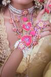Buy_Kanyaadhan By DhirajAayushi_Pink Embroidered Thread Hathphool - Set Of 2 _at_Aza_Fashions
