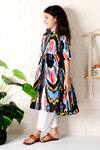 Shop_THE COTTON STAPLE_Multi Color Cotton Printed Ikat Nightfall Fit And Flare Kurta With Pant _Online_at_Aza_Fashions