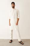 Buy Son Of A Noble Snob White Linen Stela Textured Kurta Set at Aza Fashions Buy_Son Of A Noble Snob_White Linen Stela Textured Kurta Set _at_Aza_Fashions