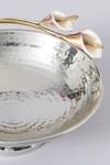 Assemblage Silver Brass, Stainless Steel And Floral Fruit Bowl Online at Aza Fashions Assemblage_Silver Brass, Stainless Steel And Floral Fruit Bowl_Online_at_Aza_Fashions