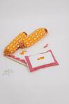 Masaya_Pink Hypoallergenic Cotton Hand Block Printed Baby Elle Cot Bedding Set_Online_at_Aza_Fashions