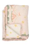 Masaya_Peach Hypoallergenic Cotton Hand Block I Am Going To The Circus Cot Bedding Set_at_Aza_Fashions