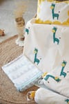 Buy_Masaya_Yellow Hypoallergenic Cotton Giraffe My Best Friend The Printed Cot Bedding Set _at_Aza_Fashions