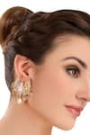 Buy_Ae-Tee_Gold Plated Crystal Studs _at_Aza_Fashions