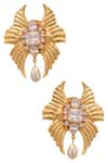 Shop_Ae-Tee_Gold Plated Crystal Studs _at_Aza_Fashions