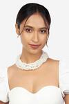 Buy_Ahaanya_White Pearl Multi Layered Choker_at_Aza_Fashions