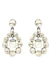 Buy_The Alchemy Studio_Silver Plated Embellished Twilight Pearl And Uncut Diamond Earrings _at_Aza_Fashions