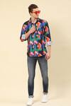 Buy_Soniya G_Multi Color Cotton Abstract Print Shirt _at_Aza_Fashions