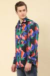 Buy_Soniya G_Multi Color Cotton Abstract Print Shirt _Online_at_Aza_Fashions