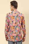 Shop_Soniya G_Multi Color Cotton Printed Abstract Geometric Shirt _at_Aza_Fashions