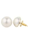 Buy_Anaash_White Pearls Embellished Studs _at_Aza_Fashions