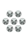 Cosa Nostraa Silver Dainty Butterfly Oxidised Buttons - Set Of 7 Online at Aza Fashions Cosa Nostraa_Silver Dainty Butterfly Oxidised Buttons - Set Of 7 _Online_at_Aza_Fashions