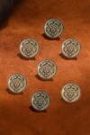 Buy_Cosa Nostraa_Gold Power Ruler Buttons - Set Of 7 _at_Aza_Fashions