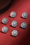 Buy Cosa Nostraa Silver Power Ruler Oxidised Buttons - Set Of 7 at Aza Fashions Buy_Cosa Nostraa_Silver Power Ruler Oxidised Buttons - Set Of 7 _at_Aza_Fashions
