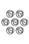 Cosa Nostraa_Silver Aces Rules Oxidised Buttons - Set Of 7 _Online_at_Aza_Fashions