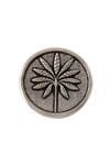 Buy_Cosa Nostraa_Grey Floral Brass Buttons - Set Of 5 _Online_at_Aza_Fashions