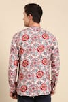 Shop_Mayank Modi - Men_Multi Color Muslin Printed Digital Mandala Shirt  _at_Aza_Fashions