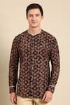 Mayank Modi - Men_Multi Color Cotton Printed Digital Shirt _Online_at_Aza_Fashions
