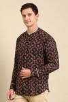 Shop_Mayank Modi - Men_Multi Color Cotton Printed Digital Shirt _Online_at_Aza_Fashions