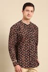 Mayank Modi - Men_Multi Color Cotton Printed Digital Shirt _at_Aza_Fashions