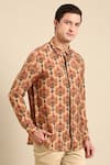 Mayank Modi - Men_Multi Color Soft Muslin Printed Digital Full Sleeve Shirt _at_Aza_Fashions