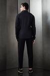 Shop Rohit Gandhi + Rahul Khanna Black Cotton Embroidery Stardust Pattern Shirt at Aza Fashions Shop_Rohit Gandhi + Rahul Khanna_Black Cotton Embroidery Stardust Pattern Shirt _at_Aza_Fashions