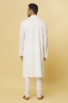 Aham-Vayam White Cotton Tatvam Sankalp Kurta And Pyjama Set Online at Aza Fashions Aham-Vayam_White Cotton Tatvam Sankalp Kurta And Pyjama Set _Online_at_Aza_Fashions