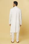 Aham-Vayam White Cotton Tatvam Agam Solid Kurta And Pyjama Set Online at Aza Fashions Aham-Vayam_White Cotton Tatvam Agam Solid Kurta And Pyjama Set _Online_at_Aza_Fashions