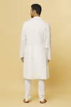 Aham-Vayam White Cotton Tatvam Jun Solid Kurta And Pyjama Set Online at Aza Fashions Aham-Vayam_White Cotton Tatvam Jun Solid Kurta And Pyjama Set _Online_at_Aza_Fashions