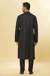 Aham-Vayam_Black Cotton Tatvam Aapno Solid Kurta And Pyjama Set _Online_at_Aza_Fashions