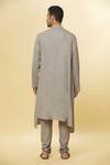 Aham-Vayam Grey Cotton Tatvam Shri Kurta And Pyjama Set Online at Aza Fashions Aham-Vayam_Grey Cotton Tatvam Shri Kurta And Pyjama Set _Online_at_Aza_Fashions