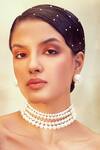 Buy_Anaash_White Pearl Layered Choker_at_Aza_Fashions