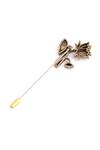 Cosa Nostraa_Gold The Lotus Magic Lapel Pin And Cufflinks Gift Set_Online