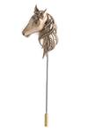 Buy_Cosa Nostraa_Gold The Majestic Horse Carved Lapel Pin And Cufflinks Gift Set