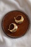 Buy_Anushka Jain Jewellery_Gold Plated Handcrafted Bali Hoops_at_Aza_Fashions