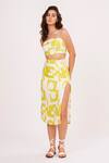 House Of Varada Yellow Muslin Square Neck Abstract Print Top And Skirt Set Online at Aza Fashions House Of Varada_Yellow Muslin Square Neck Abstract Print Top And Skirt Set _Online_at_Aza_Fashions