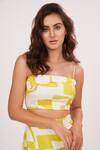 Buy House Of Varada Yellow Muslin Square Neck Abstract Print Top And Skirt Set Online at Aza Fashions Buy_House Of Varada_Yellow Muslin Square Neck Abstract Print Top And Skirt Set _Online_at_Aza_Fashions