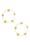 Shop_Zohra_Gold Plated Geometric Hoops _at_Aza_Fashions