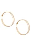 Shop_Zohra_Gold Plated Handcrafted Multi-hoop Earrings _at_Aza_Fashions