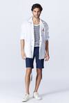 Buy_S&N by Shantnu Nikhil_Off White Parachute Sncc Logo Windbreaker Jacket _at_Aza_Fashions