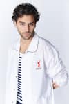 Shop_S&N by Shantnu Nikhil_Off White Parachute Sncc Logo Windbreaker Jacket _Online_at_Aza_Fashions