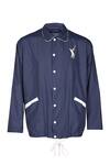 S&N by Shantnu Nikhil_Blue Parachute Sncc Logo Batsman Windbreaker Jacket _Online_at_Aza_Fashions