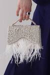 Buy_Forever Noor_Silver Embellished Furcharm Cutdana Embroidered Bag _at_Aza_Fashions