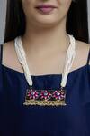 Buy_Bauble Bazaar_Gold Plated Bead Pendant Necklace _at_Aza_Fashions