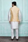 Shop_Arihant Rai Sinha_Cream Silk Dupion Embroidered Resham Nehru Jacket _at_Aza_Fashions