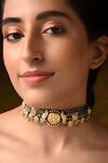 Buy_Mero Jewellery_Gold Plated Dual Tone Tribal Necklace_at_Aza_Fashions