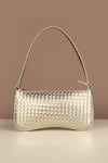 The House of Ganges_Silver Emily Checkered Shoulder Bag _Online_at_Aza_Fashions